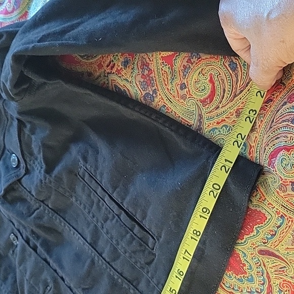Levi's Womens Black Denim Jacket XL - Picture 8 of 8